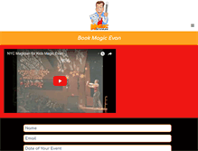 Tablet Screenshot of magicevan.com